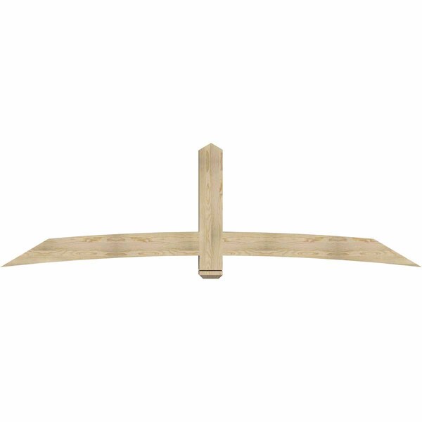 Ekena Millwork Bellingham Rough Sawn Timber Gable Bracket, Douglas Fir, 108"W x 31 1/2"H x 6"D x 6"F, 7/12 Pitch GBW108X31X0606BEL00RDF - main